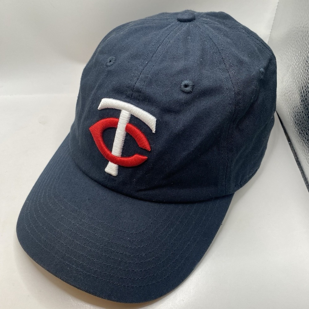 Minnesota Twins Hat Blue Clean Up  Adjustable Cotton Slouch Dad Hat Fan Favorite